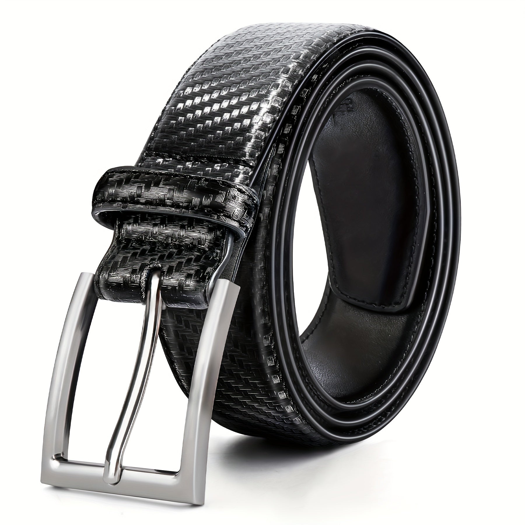 [Classic Men's Leather Belt] Classic & Fashion Men's Leather Belt | Single Prong Buckle for Jeans, Pants, Work & Business - Gift for Dad & Husband Beauty Fashion