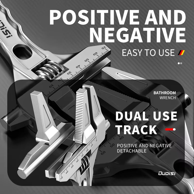 Multifunctional Wrench Manual Tool Bathroom Wrench Large Opening Adjustable Wrench Multifunctional Wrench Adjustable Wren