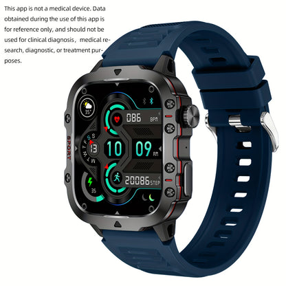 1pc Large 1.96" Touch Screen Smartwatch Pro - Multi-Sport Fitness Tracker, Answer/Make Calls, Message Notification, AI Control, Wireless Call, Heart Rate Monitor, Sleep Tracker, and More Beauty World Shop