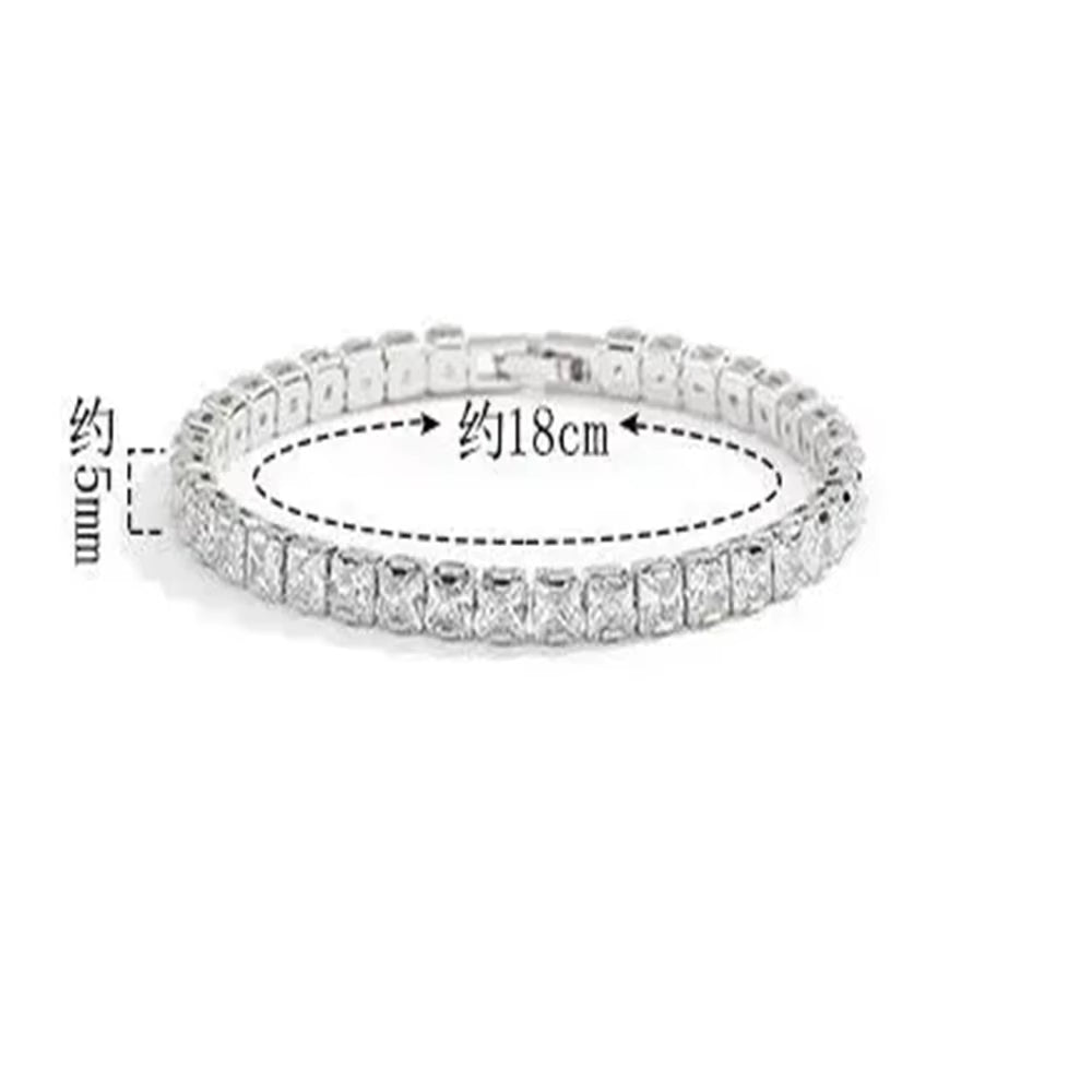 Solid 18K 14K Gold Moissanite Tennis Bracelet for Women D VVS1 round 925 Sterling Silver Luxury Bracelet for Engagement