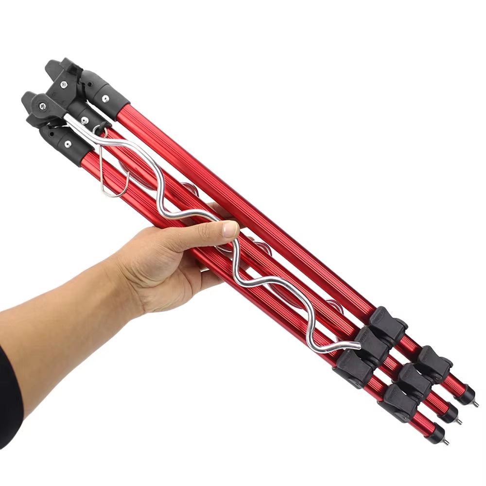 Fishing Rods Tripod Stand Telescopic Aluminum Alloy Fishing Rod Holder for Telescopic Fishing Rods and Hand-Held Rods