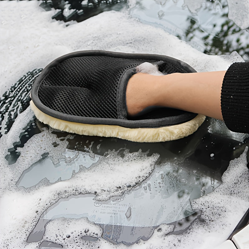 Ultra-Soft Microfiber Car Cleaning Glove, 9.84" x 3.5", Perfect for Auto Detailing & Maintenance Beauty Fashion