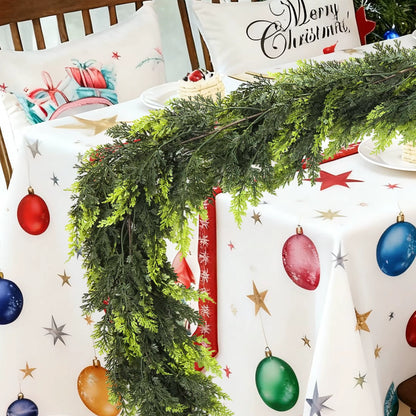 1.8/2M Artificial Christmas Wreath Norfolk Garland 2025 Christmas Decoration Artificial Plant Home Decor Room Decor Thanksgiving