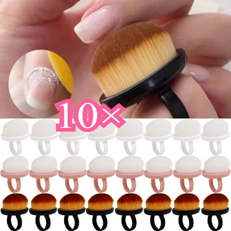 Professional Nail Dust Brush Art Brush Remove Gel Polish Powder Cleaning Tool Beauty Accessories Soft Bristles Portabl Salonl