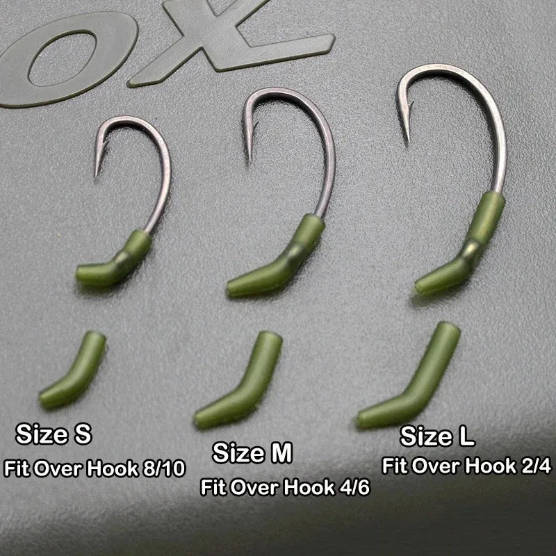 30Pcs Carp Fishing Hook Kickers D Rig Kicker Aligners Hooks Sleeves Rigs All Colors Accessories End Terminal Tackle