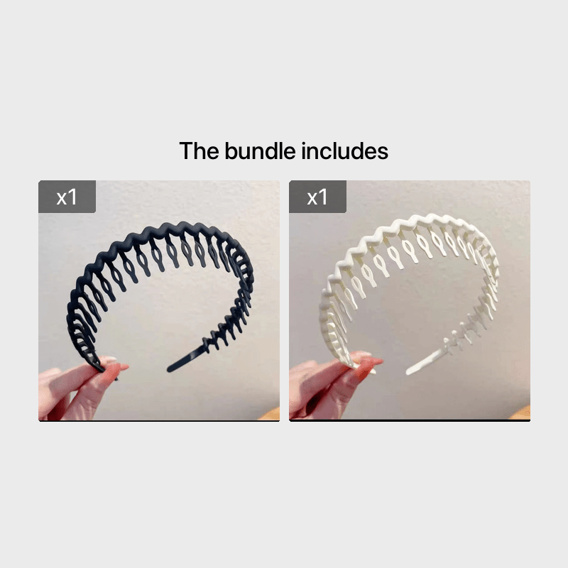Hair Clip Frosted Color Headband Women's Non-slip Band Teeth Simple Pressure Headband Face Headband Hair Accessories Beauty Fashion
