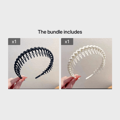 Hair Clip Frosted Color Headband Women's Non-slip Band Teeth Simple Pressure Headband Face Headband Hair Accessories Beauty Fashion