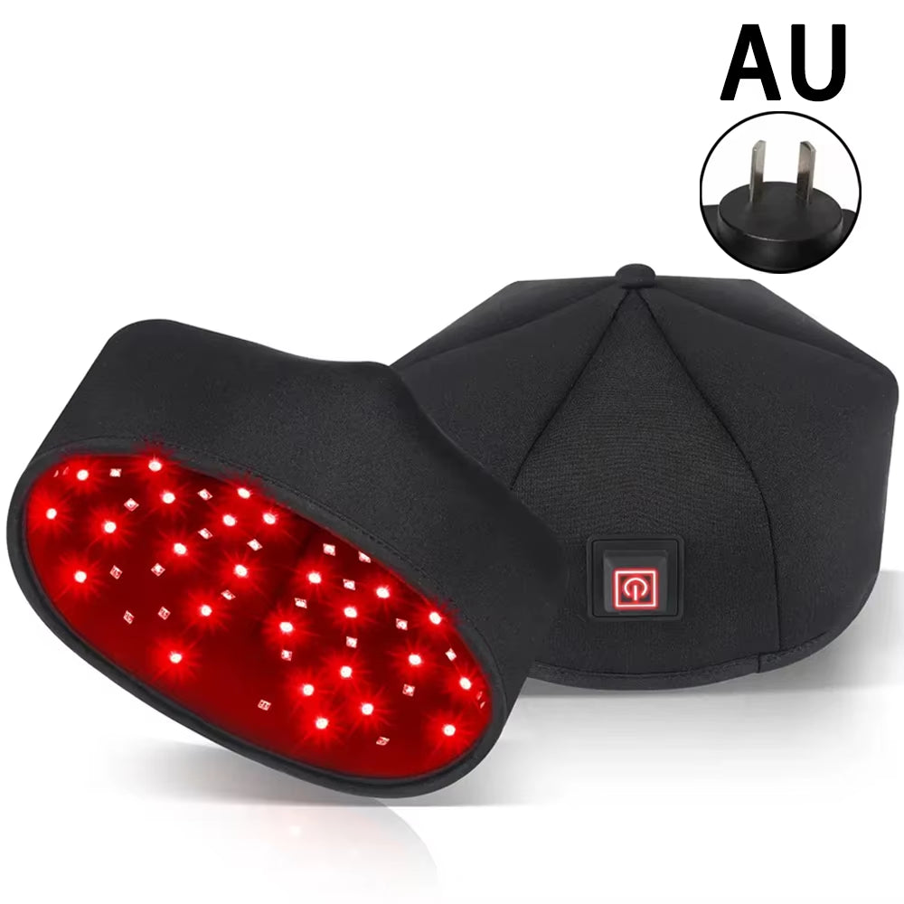 New Infrared Leds 660Nm&850Nm Red Light Therapy Hair Growth Cap for Hair Regrowth anti Hair Loss Relax Scalp Anti-Inflammatory