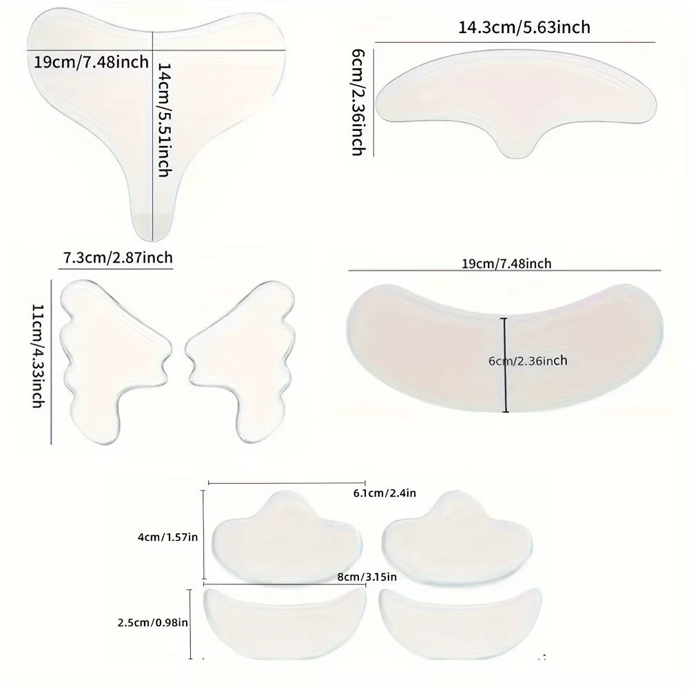Silicone Face & Neck Lift Patches anti Rimpel Pads Wrinkle Removal Sticker Face Forehead Neck Eye Sticker Pad Lifting Care