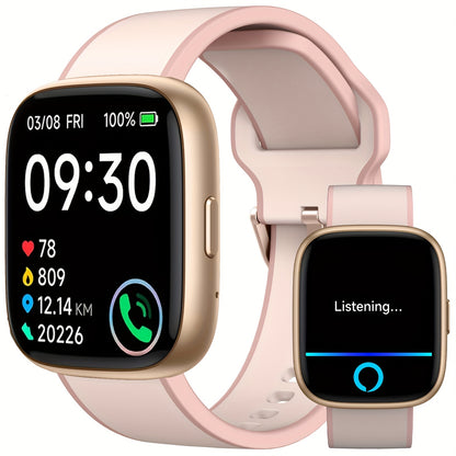 FAWEIO Smart Watch For Men Women Wireless Call, 1.95" Smartwatch With 100+ Sport Modes, Fitness Activity Tracker Pedometer, Built-in Alexa, For iPhone & Android, Perfect Gift For Family And Friends