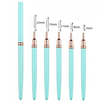 YIKOOLIN 5Pcs Nail Art Liner Brush Set UV Gel Nail Brushes Kits French Stripe Line Painting Drawing Flower Pen Manicure Tool