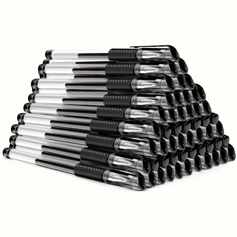 18pcs (3 Pens + 15 Refills) Gel Pen Set School Supplies Black Blue Red Ink Color 0.5Mm Ballpoint Pen Kawaii Pen Student School Office Stationery Beauty Fashion