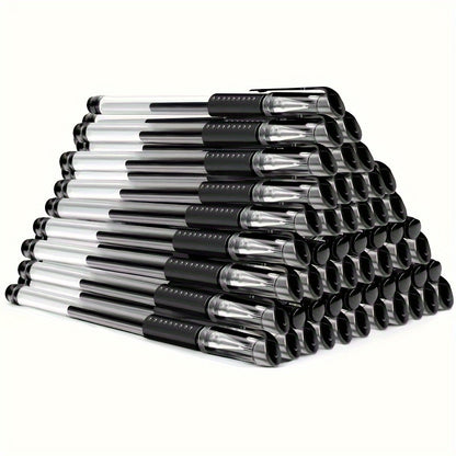 18pcs (3 Pens + 15 Refills) Gel Pen Set School Supplies Black Blue Red Ink Color 0.5Mm Ballpoint Pen Kawaii Pen Student School Office Stationery Beauty Fashion