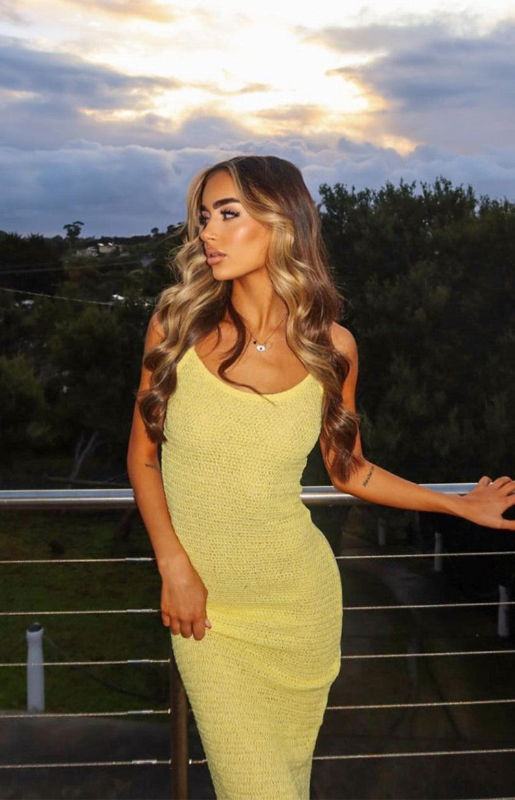 Ezra Yellow Maxi Dress BB Exclusive