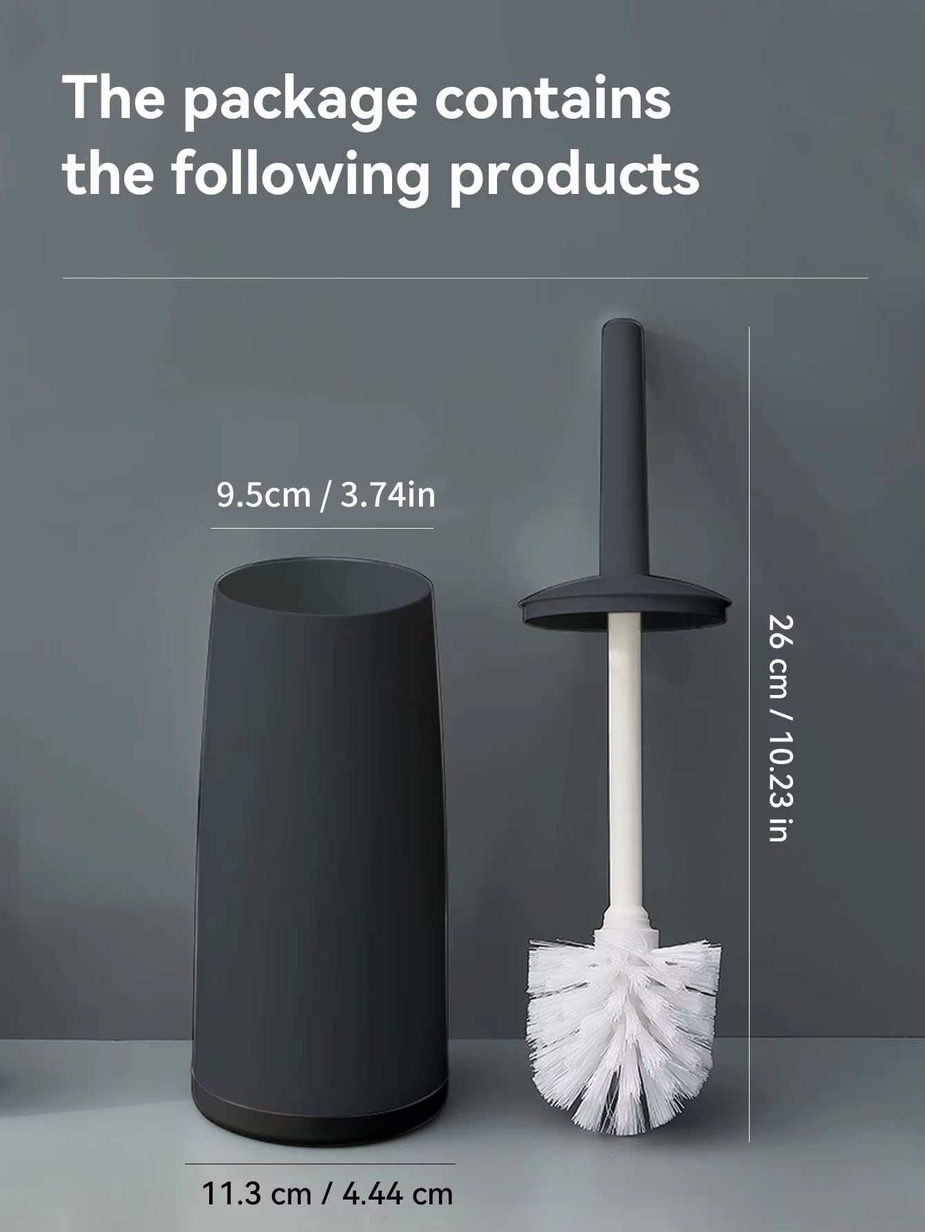 Plastic Toilet Brush with Standing Base Long Handle Toilet Cleaning Brush for WC Bathroom Accessories Cleaning Tools