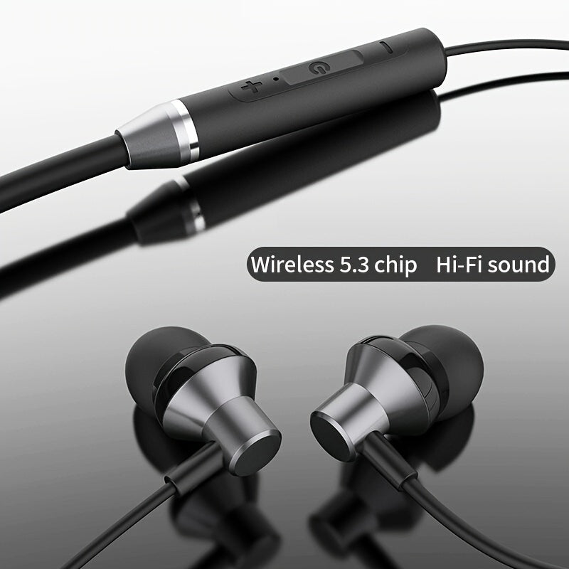 HE05 Neckband Wireless Headphones Hi-Fi Stereo Sound Sport Wireless Earphones Comfortable Wearing Wireless Headset Compatible with all mobile phones Can Be Used As A Birthday Gift Holiday Gifts