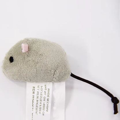 3Pcs/Set Funny Cat Toy Plush Simulation Mouse Toy Interactive Bite Resistance Plush Mouse Cat Scratch Mouse Toy for Kitten
