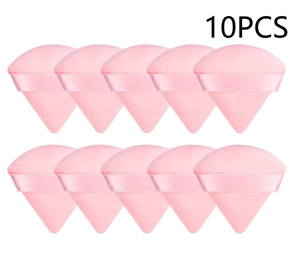 10PCS Puff Triangle Makeup Beauty Sponge Puff Triangle for Powder Makeup Blender Finger Puff Make up Accessories Cosmetics PF03