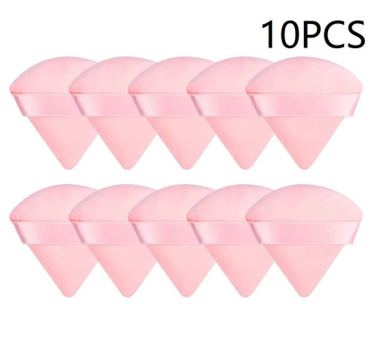10PCS Puff Triangle Makeup Beauty Sponge Puff Triangle for Powder Makeup Blender Finger Puff Make up Accessories Cosmetics PF03