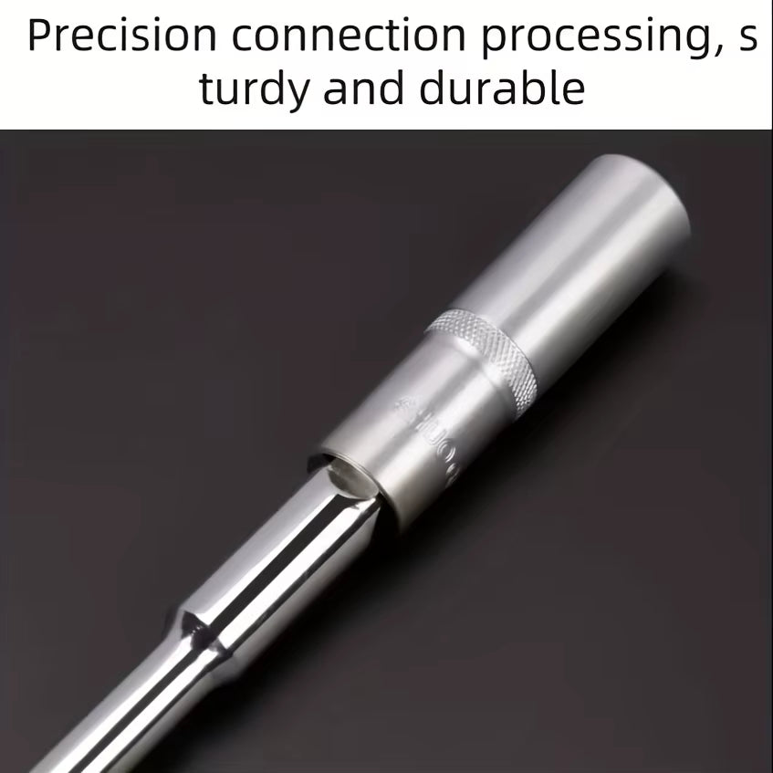 Multifunctional T-Handle Socket Wrench Set, Interchangeable Sockets and Lever Bar, Easy to Use Hand Tool for Repair Work