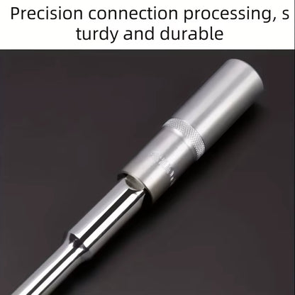 Multifunctional T-Handle Socket Wrench Set, Interchangeable Sockets and Lever Bar, Easy to Use Hand Tool for Repair Work