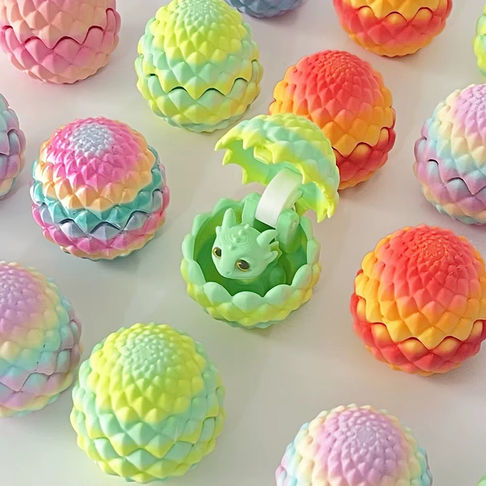3D Printed Decorative Ornament Dragon Egg with Little Dragon Inside, Suitable for Furniture and Desktop Home Decor Christmas