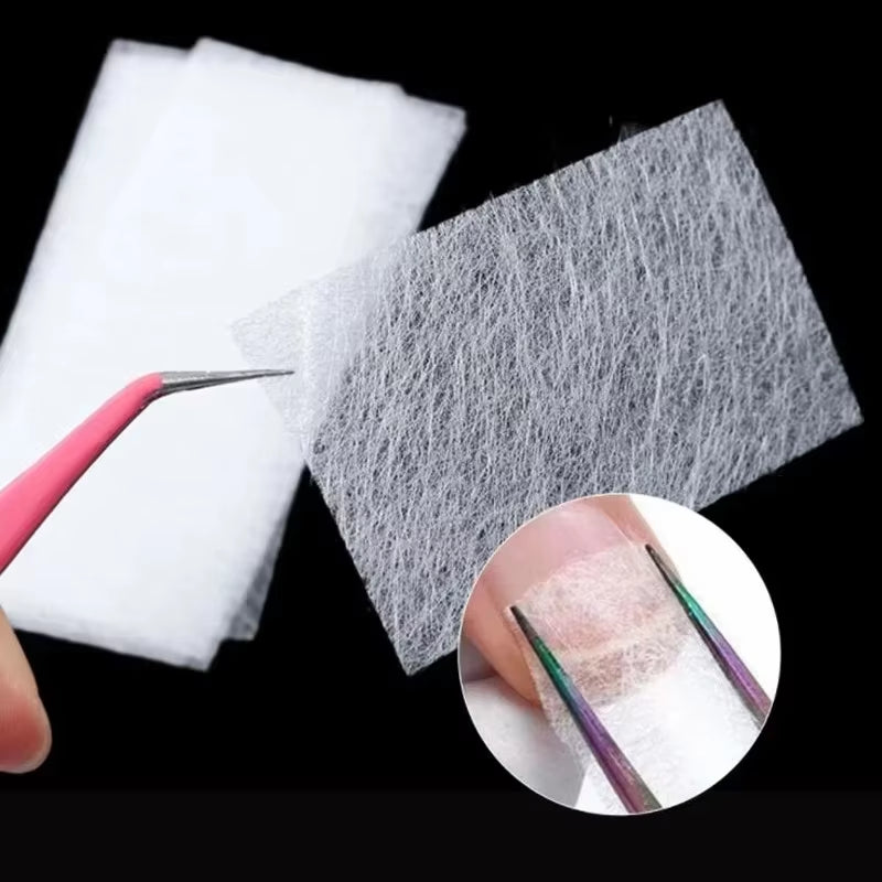Fiberglass Nail Extension Non-Woven Silks Form Wrap Manicure Build UV Gel Acrylic Nail Extension Glass Fiber Paper