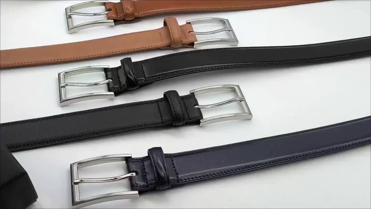 [Classic Men's Leather Belt] Classic & Fashion Men's Leather Belt | Single Prong Buckle for Jeans, Pants, Work & Business - Gift for Dad & Husband Beauty Fashion