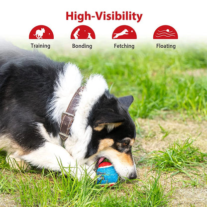 Pet Dog Squeaky Tennis Ball Interactive Dog Toys High Bounce Sound Rubber Ball for Small Medium Dogs Training Outdoor Play Ball