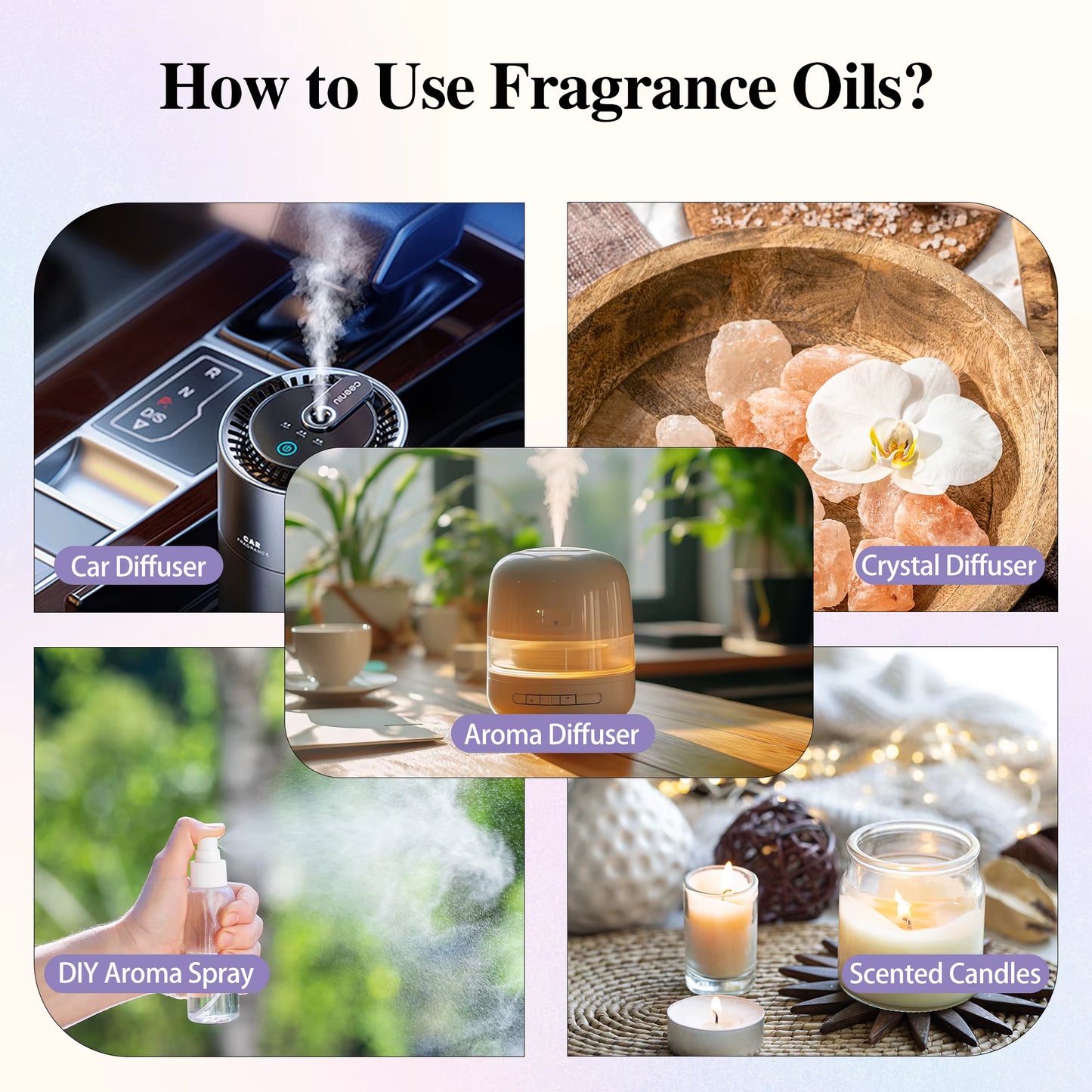 10Ml Vanilla Musk Essential Oil for Humidifier Diffuser,Dragons Blood Sea Breeze Angel Fragrance Oil for Making Candle