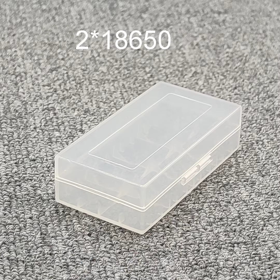 26650 18650 Battery Storage Box Hard Case Holder for 4 18650 4AA 4AAA Rechargeable Battery Power Bank Plastic Case Transparent
