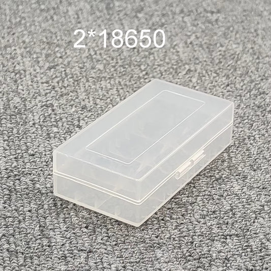 26650 18650 Battery Storage Box Hard Case Holder for 4 18650 4AA 4AAA Rechargeable Battery Power Bank Plastic Case Transparent