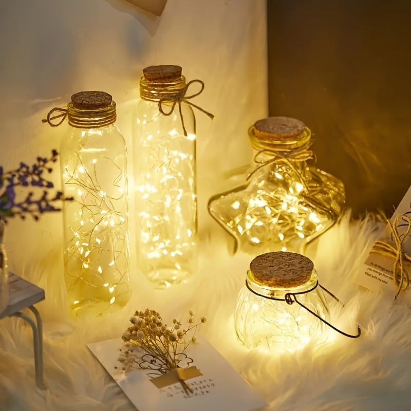 1pc String Lights for Bedroom, Party, Wedding, Christmas Halloween Decoration, 50/100LED Beauty Fashion