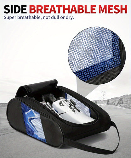 PGM Outdoor Golf Shoes Bags, Colorful Nylon Travel Zippered ConvenientSport Storage Bag XB001 Beauty Fashion