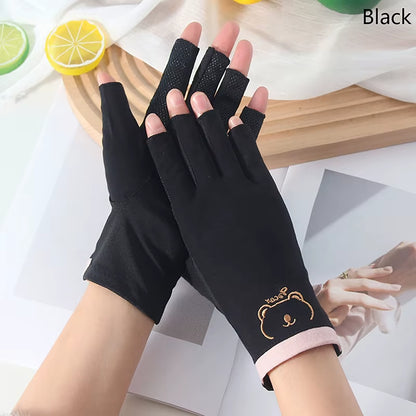 1 Pair anti UV Nail Gloves UV Gel Shield Glove Fingerless Manicure Nail Art Tools LED Lamp Nails Dryer Radiation Hand