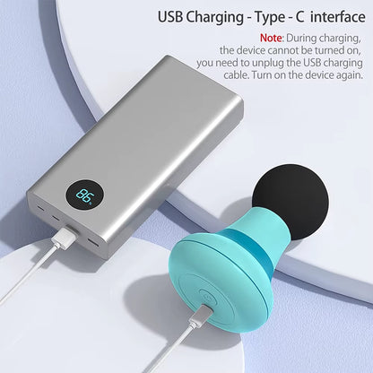 Mini Neck Massager Multi USB Electric Handled Wave Vibrating Cellulite Massage Relaxation Instrument Massage Waist Back Shoulder