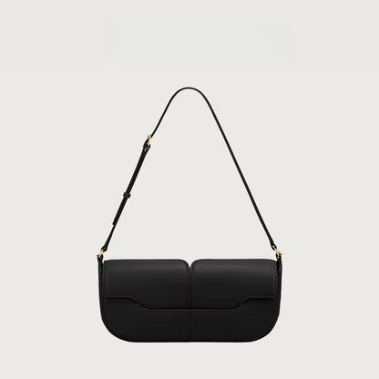 2025 French Luxury and Fashionable One Shoulder Underarm Handbag, Cowhide Commuting Handbag, Casual and Simple French Stick Bag