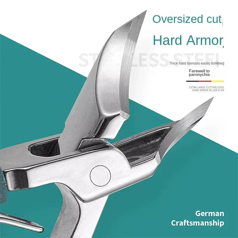 25° Slant Edge Nail Clipper Set Anti-Splash Eagle Beak Oblique Toe Nail Trimmers for Ingrown Toenail Professional Manicure Tools