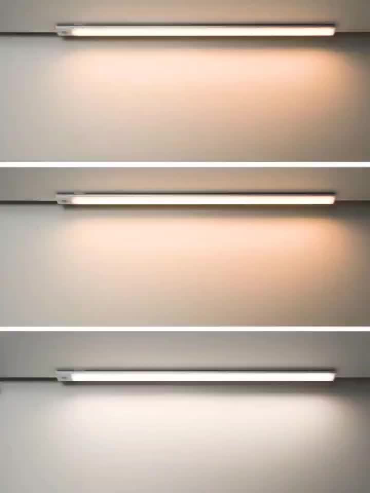 1pc Wireless LED Under Cabinet Light with Motion Sensor, Ultra-Thin Magnetic Strip, USB Rechargeable, PVC Lamp Body, Indoor LED Lighting for Kitchen, Stairs, Hallway, Wardrobes - Ideal for Christmas & Thanksgiving Gifts Beauty Fashion