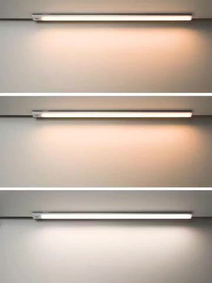 1pc Wireless LED Under Cabinet Light with Motion Sensor, Ultra-Thin Magnetic Strip, USB Rechargeable, PVC Lamp Body, Indoor LED Lighting for Kitchen, Stairs, Hallway, Wardrobes - Ideal for Christmas & Thanksgiving Gifts Beauty Fashion