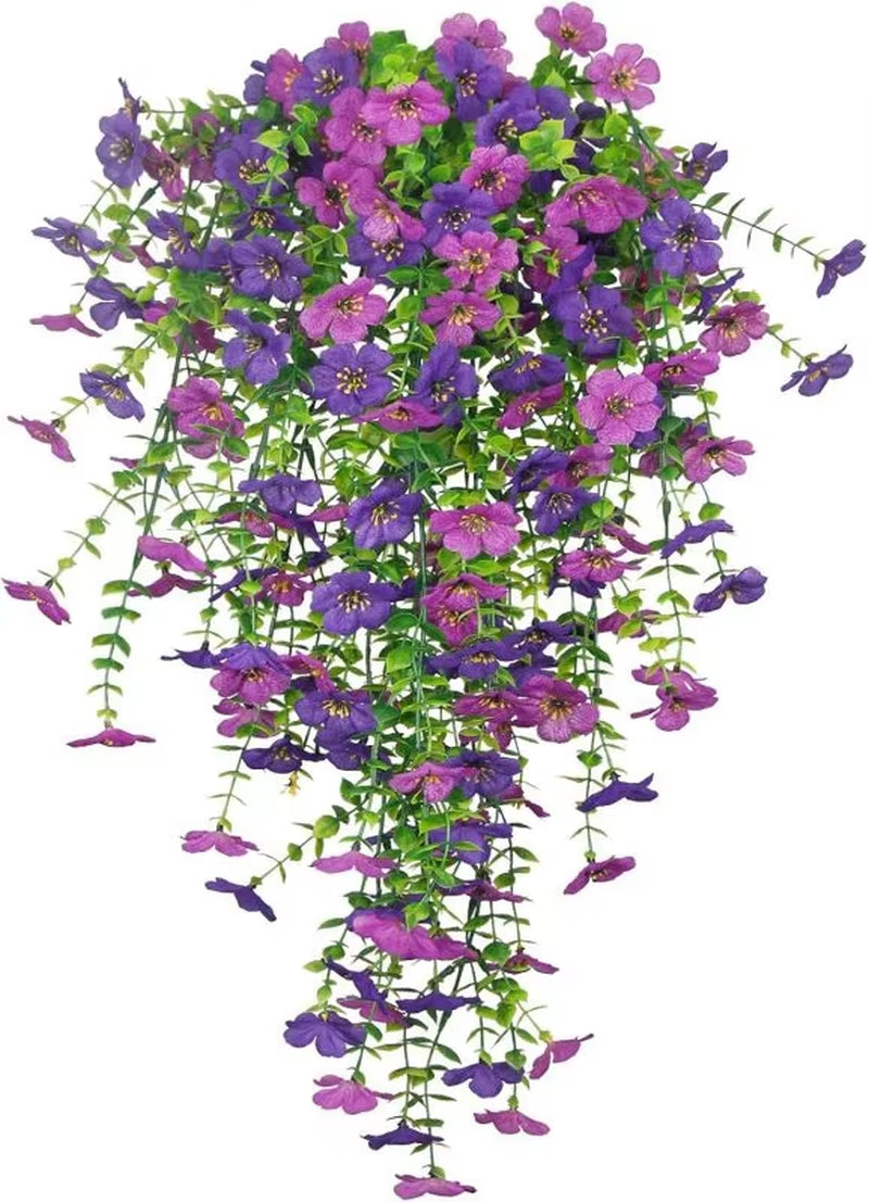 Artificial Flowers Rattan Morning Glories Vines Outdoor Wedding Wreath Bridal Arch Home Room Yard Festival Decor Diygarden Party