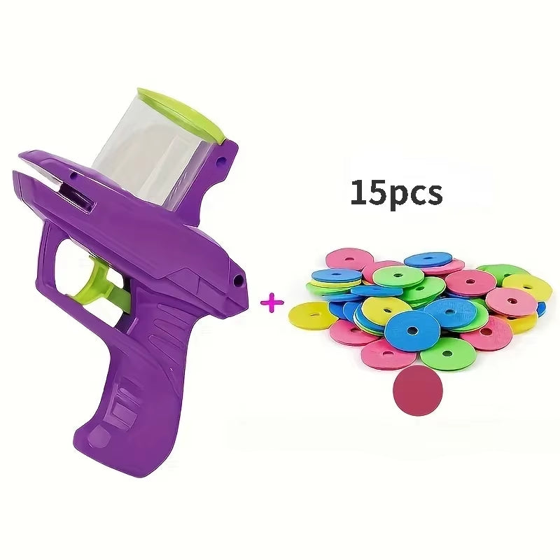 Mini Carrot Flying Disc Launcher Toy, Chew Proof Durable, Catnip Bell Stimulation, Interactive Fetch Game for Dogs Cats, Outdoor