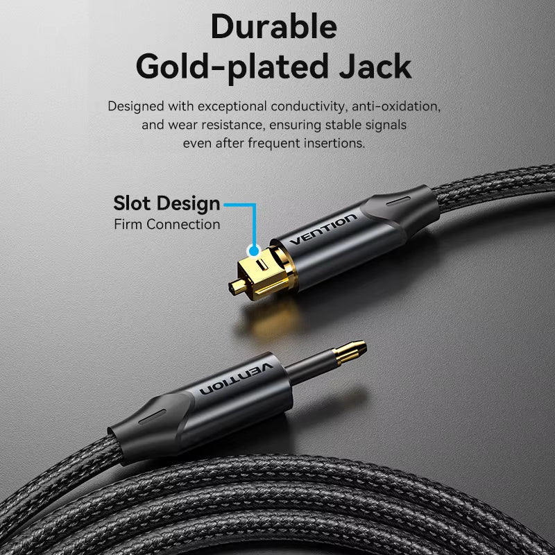 Toslink SPDIF Coaxial Cable 3.5Mm Digital Optical Audio Cable for Amplifiers Blu-Ray Xbox 360 PS4 Soundbar Fiber Cable