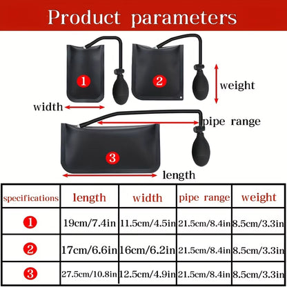 Air Pump Wedges Inflatable Airbag for Door Windows Car Powerful Installation Alignment Repair Tool Door Window Installation