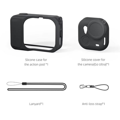 Silicone Protective Case for  GO Ultra Frame All-Round Protection Shell Cover for  GO Ultra Camera Accessories