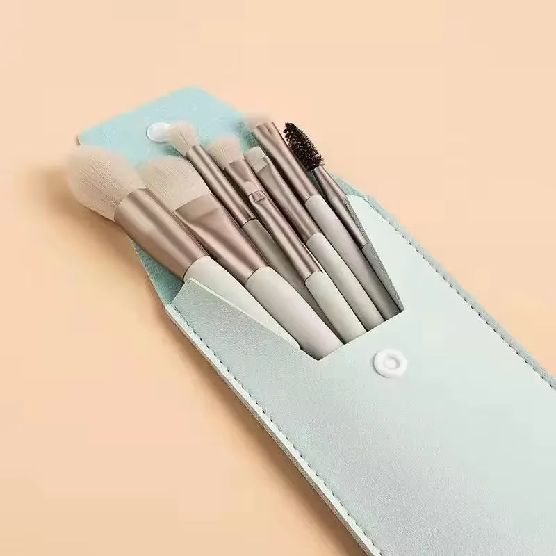 8Pcs Professional Makeup Brush Set Cosmetic Powder Eye Shadow Foundation Blush Blending Concealer Beauty Make up Tool Brochas