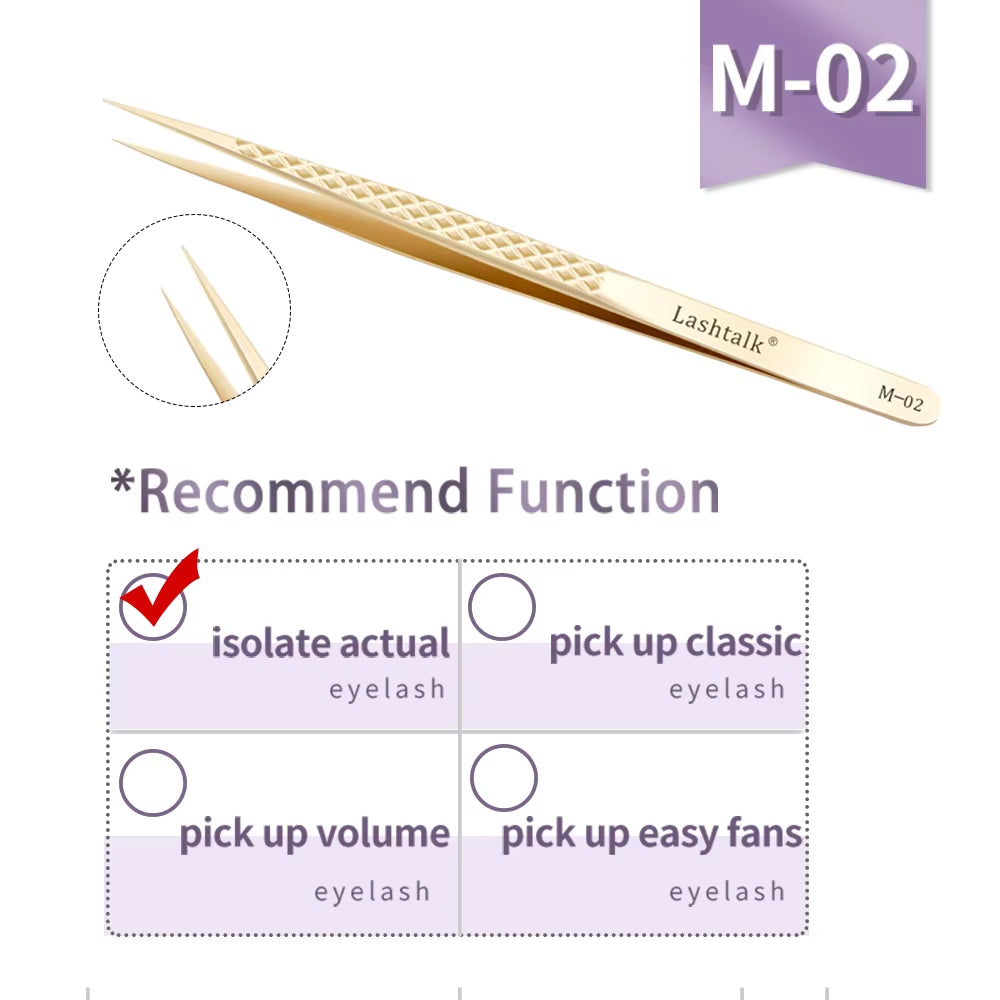 Eyelash Extension Tweezers Makeup Tools from Nagaraku Stainless Steel Non-Magnetic Volume Fakelashes Supplies Accurate