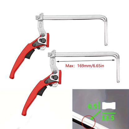 2PCS 160X60Mm Quick Guide Rail Ratchet Clamp Woodworking F Clamp Quick Clamping for MFT and Guide Rail System Hand Tools
