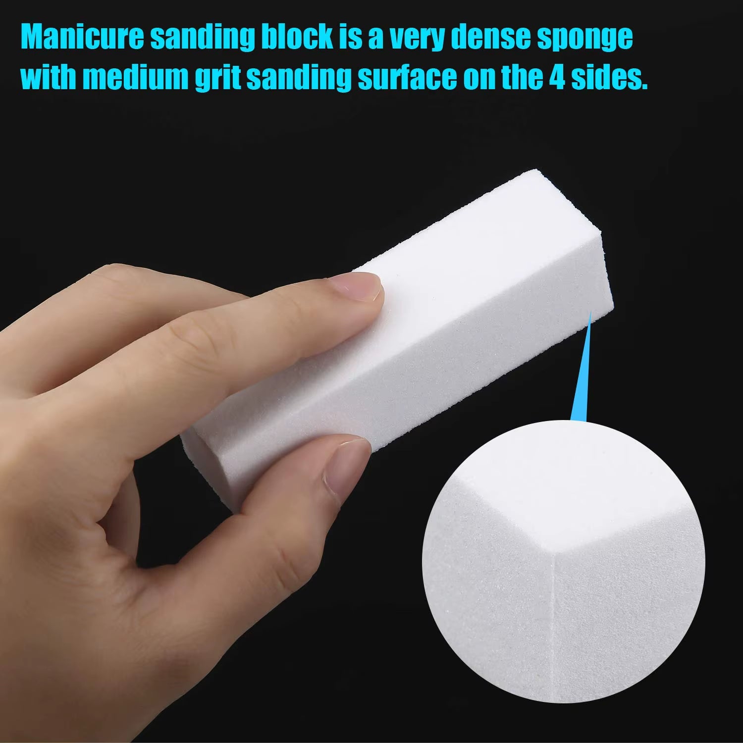 10Pcs White Nail Buffer Block 4 Way Professional Nail Files and Buffer Nail Sanding Tools for Gel Natural Acrylic Nails