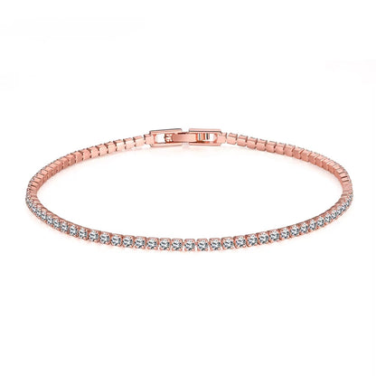 Solid 18K 14K Gold Moissanite Tennis Bracelet for Women D VVS1 round 925 Sterling Silver Luxury Bracelet for Engagement